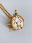 The Deer in Bloom Pendant