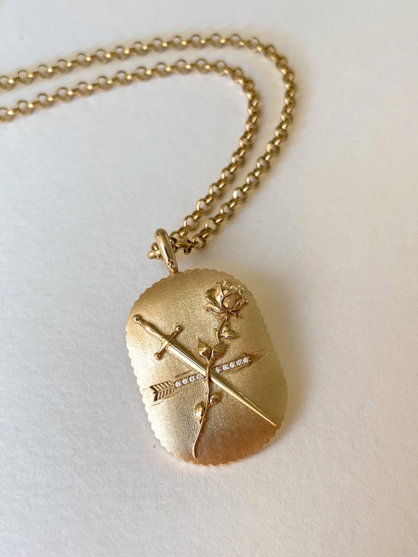 The Rose & Sword Pendant